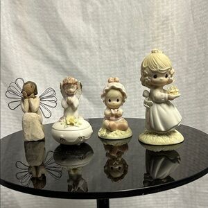 Precious moments and angels collectibles.